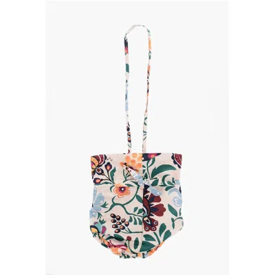La Doublej La Double J Patterned Bucket Bag With Ruffle Women's Details