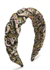 La Doublej La Double J Rapunzel Metallic Silk-blend Headband In Multicoloured