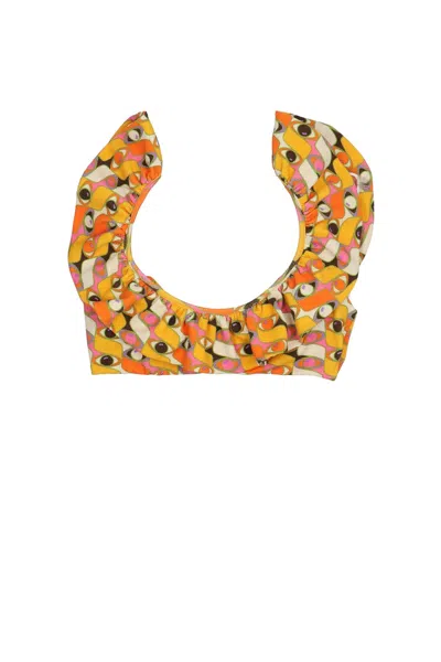 LA DOUBLEJ LA DOUBLE J 'RUFFLE' BIKINI TOP