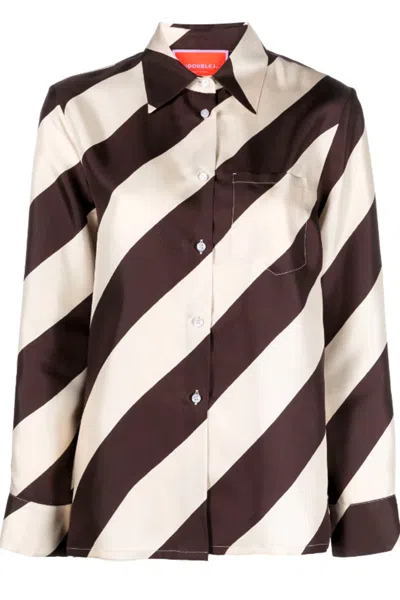 La Doublej Logo Print T-shirt In Fantasia