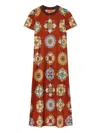 La Doublej La Double J Sporty Printed Cotton Midi Dress In Multi