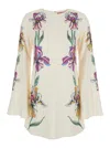 La Doublej Supremes Swing Floral Jersey Minidress