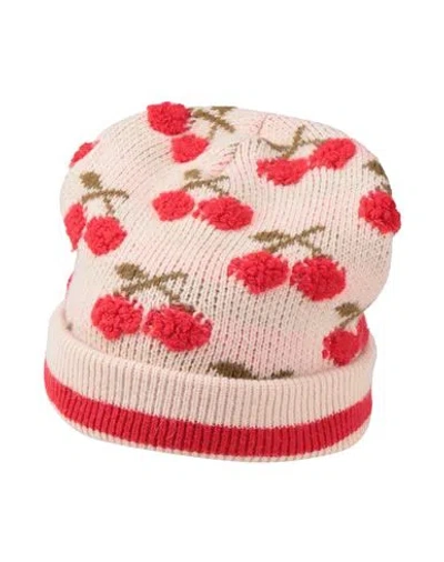 La Doublej La Double J Woman Hat Blush Size Onesize Acrylic, Alpaca Wool, Polyamide, Polyester In Pink