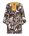 La Doublej La Double J Woman Maxi Dress Cocoa Size L Silk In Brown