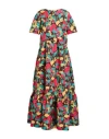 La Doublej La Double J Woman Maxi Dress Dark Brown Size M Polyester In Brown