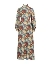 La Doublej La Double J Woman Maxi Dress Pastel Blue Size M Silk In Blue