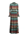 La Doublej La Double J Woman Maxi Dress Red Size L Silk In Red