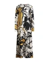 La Doublej La Double J Woman Midi Dress Ivory Size Xl Silk In Multi