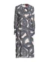 La Doublej La Double J Woman Midi Dress Navy Size L Viscose In Blue
