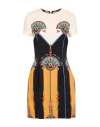 La Doublej La Double J Woman Mini Dress Black Size M Wool, Polyamide In Multi