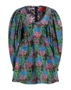 La Doublej La Double J Woman Mini Dress Blue Size S Polyester In Blue