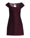La Doublej La Double J Woman Mini Dress Burgundy Size L Wool, Acrylic, Recycled Polyester, Polyester In Red