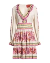 La Doublej La Double J Woman Mini Dress Cream Size S Viscose In White