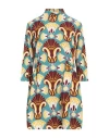 La Doublej La Double J Woman Mini Dress Pastel Blue Size L Viscose In Blue