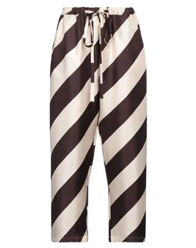 La Doublej La Double J Woman Pants Dark Brown Size M Silk