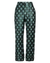 La Doublej La Double J Woman Pants Dark Green Size M Polyester, Metallic Polyester, Silk, Polyamide In Green