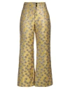 La Doublej La Double J Woman Pants Marigold Size L Polyester, Cotton, Metallic Fiber, Silk, Polyamide In Yellow