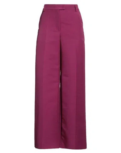 La Doublej La Double J Woman Pants Mauve Size S Wool, Polyamide In Purple