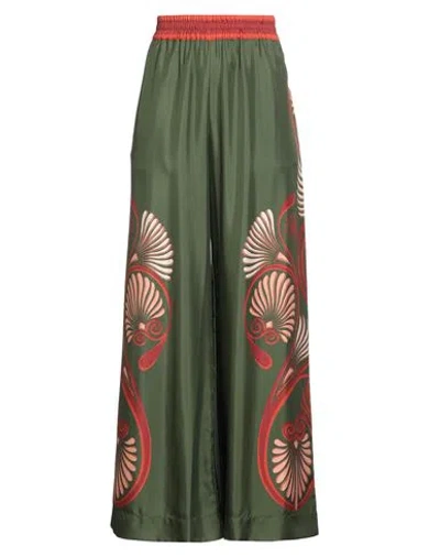 La Doublej La Double J Woman Pants Military Green Size Xl Silk