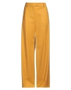La Doublej La Double J Woman Pants Mustard Size L Virgin Wool, Elastane In Yellow