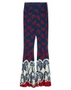 La Doublej La Double J 'superflare' Pants In Navy Blue