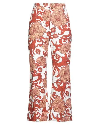 La Doublej La Double J Woman Pants Rust Size M Cotton, Elastane In Brown