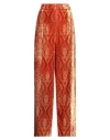 La Doublej La Double J Woman Pants Rust Size S Viscose, Nylon In Orange