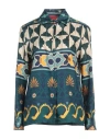 La Doublej Silk Boy Shirt In Green