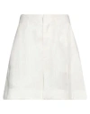 Shop La Doublej La Double J Woman Shorts & Bermuda Shorts Ivory Size L Cotton, Silk In White