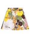 La Doublej La Double J Floral Print Shorts In White