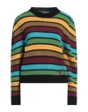La Doublej Stripe-pattern Knitted Jumper In Blue