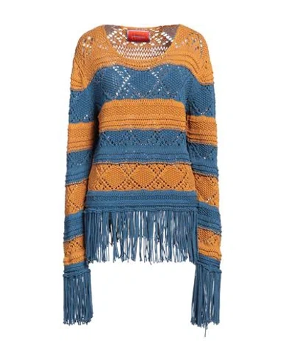 LA DOUBLEJ LA DOUBLE J WOMAN SWEATER CAMEL SIZE L COTTON, POLYAMIDE