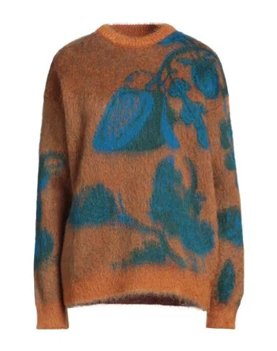 La Doublej La Double J Woman Sweater Camel Size M Mohair Wool, Polyamide, Wool In Beige