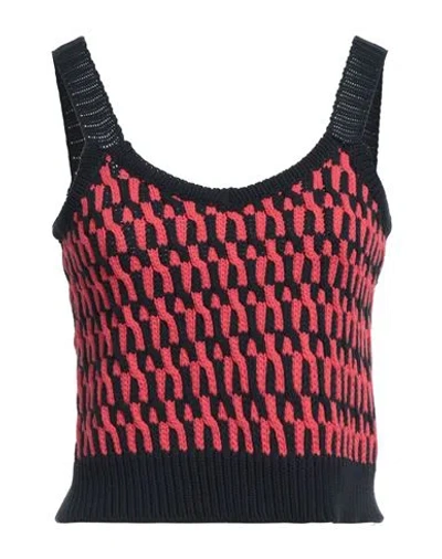 La Doublej Winset Crop Top In Navy