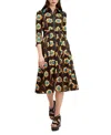 La Doublej La Comasca Shirt Dress In Daisychain Black