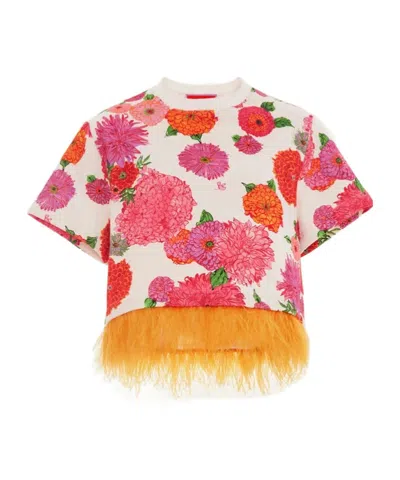 La Doublej La Scala Floral-print Blouse In Multi