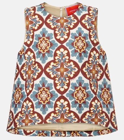 La Doublej La Scala Printed Cotton Top