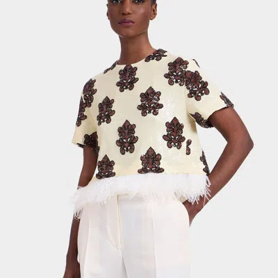 La Doublej La Scala Tee In Herald Pink
