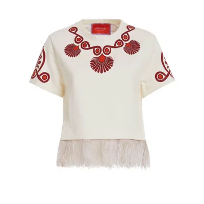 La Doublej La Scala Tee In White