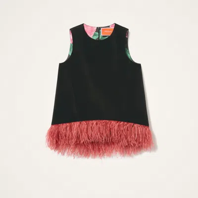 La Doublej La Scala Top In Black