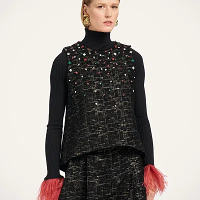 La Doublej La Scala Top In Black