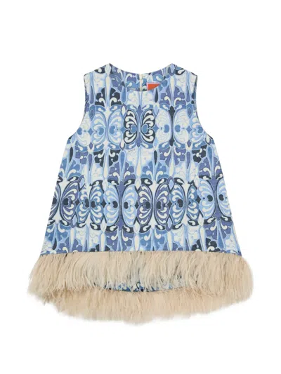 La Doublej La Scala Top In Blue