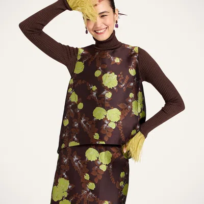 La Doublej La Scala Top In Brown
