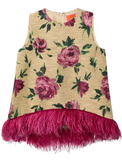 La Doublej La Scala Top In Neutrals