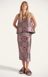 La Doublej La Scala Asymmetric Jacquard Top In Pink