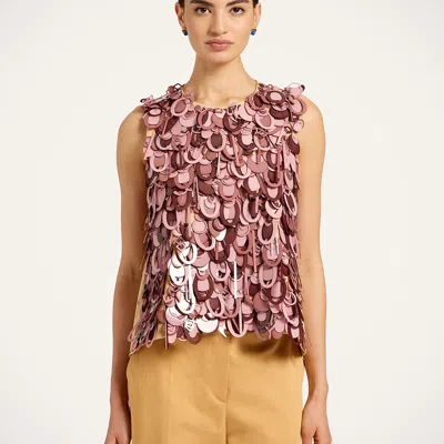 La Doublej La Scala Top In Brown