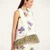 La Doublej La Scala Top In White