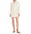 La Doublej Lacey Better Than Your Boyfriend's Shirt Ivory In White