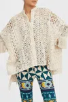 La Doublej Lacey Foulard Shirt In Plaza Cream In White