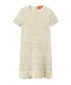 La Doublej Lacey Mini Swing Dress In White